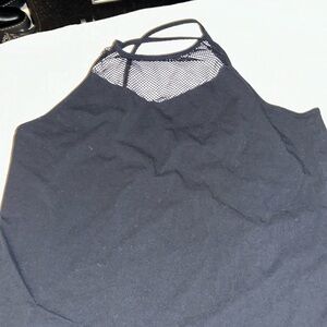 Fishnet halter top